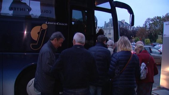 Départ de Reims le matin de l'autocar Reims-Paris.com